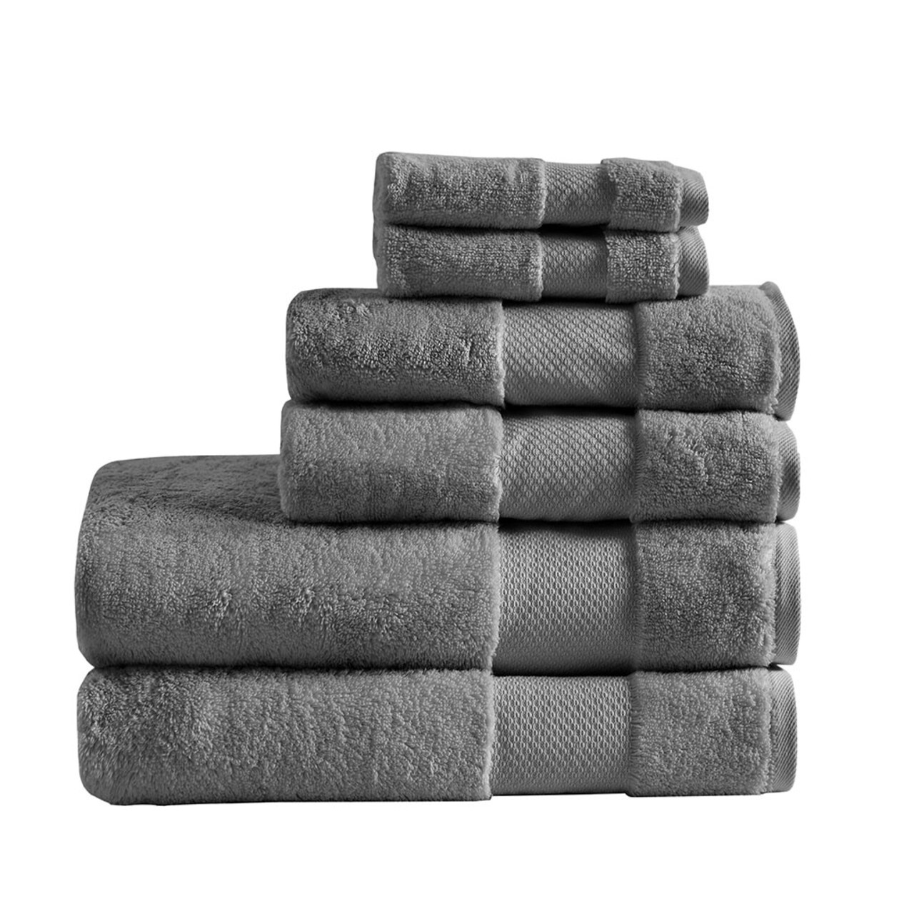Gracie Mills Thalia 6-Piece 600Gsm Turkish Cotton Bath Towel Set Grace-9567